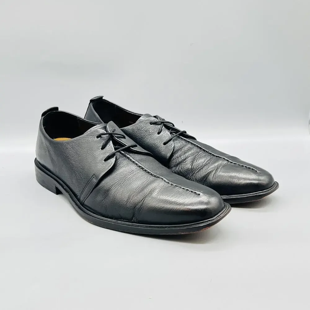 Cole Haan Shoes Mens 12 Black Leather Lace Up Split Toe Oxford Dress Classic